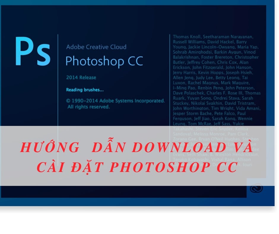 Hướng dẫn download và cài đặt Photoshop cc 2014