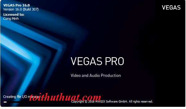 Cấu hình yêu cầu Sony Vegas Pro 16