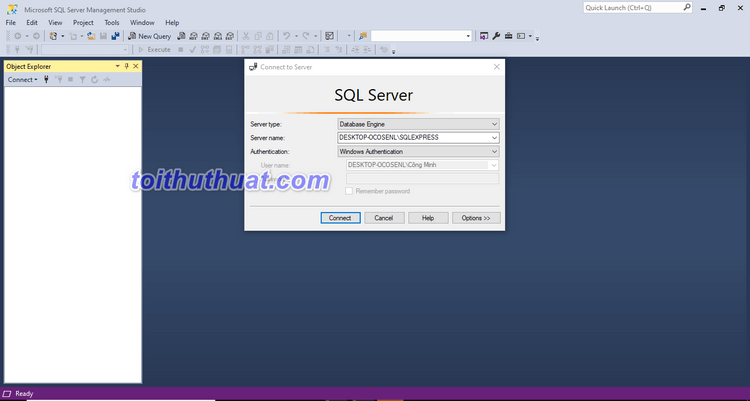 Cài đặt SQL Server Management Studio cực đơn giản