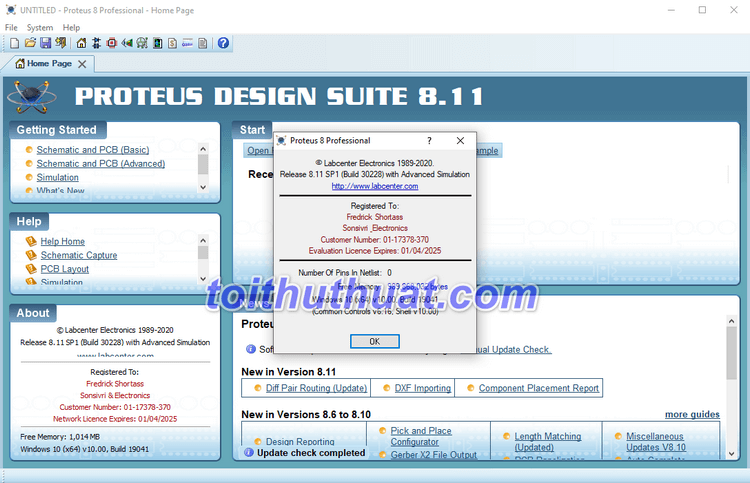 Hướng dẫn tải và cài đặt Proteus Design Suite 8 full key miễn phí