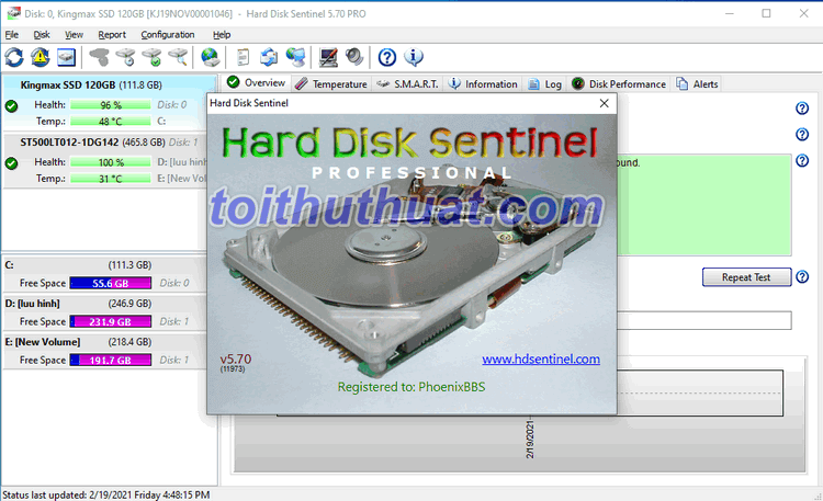 Portable Hard Disk Sentinel Professional 5.70 build 11973