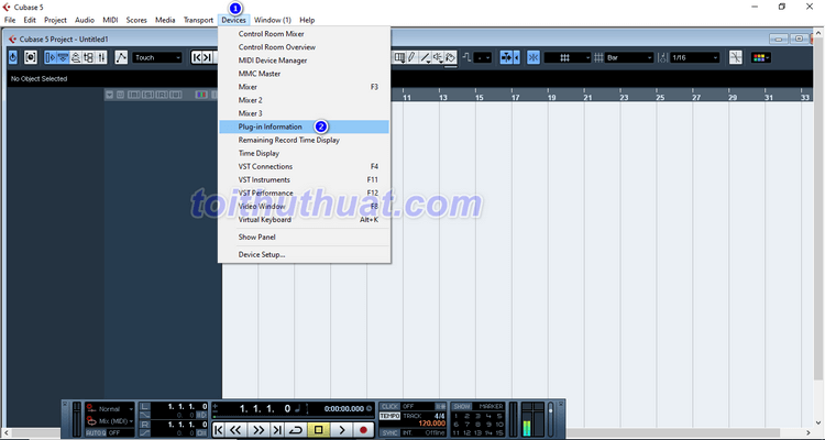 Hướng dẫn tích hợp Cubase 5 với Plugin Auto Tune 8.1