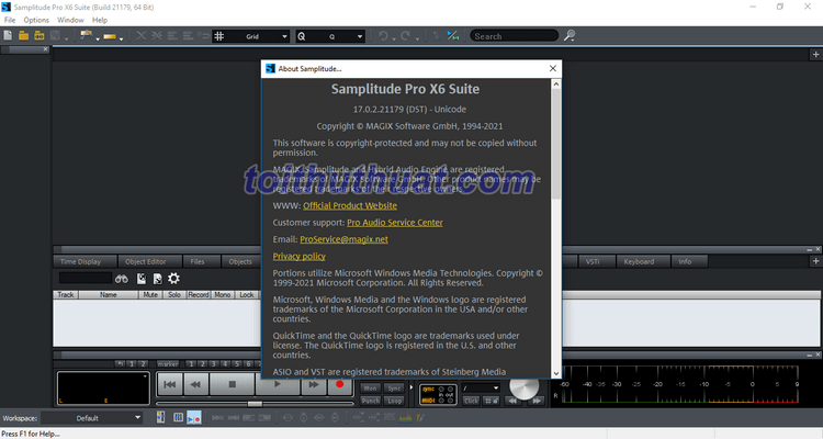 MAGIX Samplitude Pro X6 Suite 17 - Phần mềm biên tập âm thanh