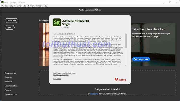 Hướng dẫn tải và cài đặt phần mềm Adobe Substance 3D Stager 2021