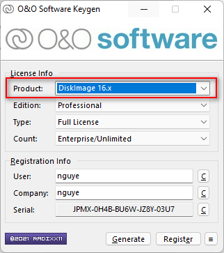 Hướng dẫn cài đặt O&O DiskImage Pro 16.5 Build 240