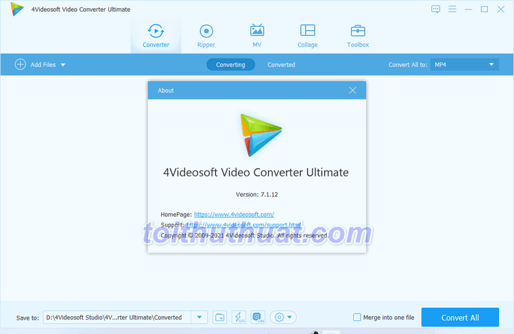 4Videosoft Video Converter Ultimate 7 - Chuyển đổi định dạng video