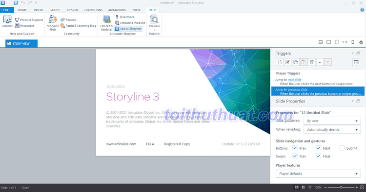 Articulate Storyline 3 - Hỗ trợ soạn bài giảng E-Learning