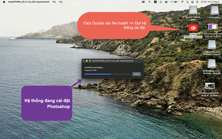 Hướng dẫn mở file cài đặt Photoshop 2022 cho Macbook mà không bị lỗi