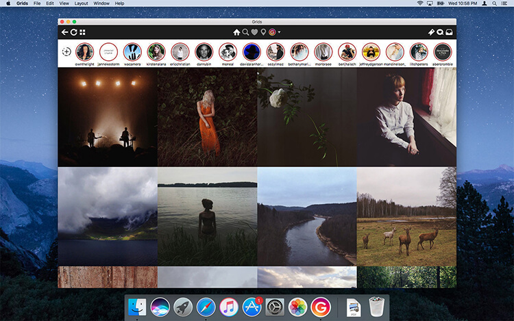 Grids for Instagram Mac - Trình duyệt Instagram trên MacOS