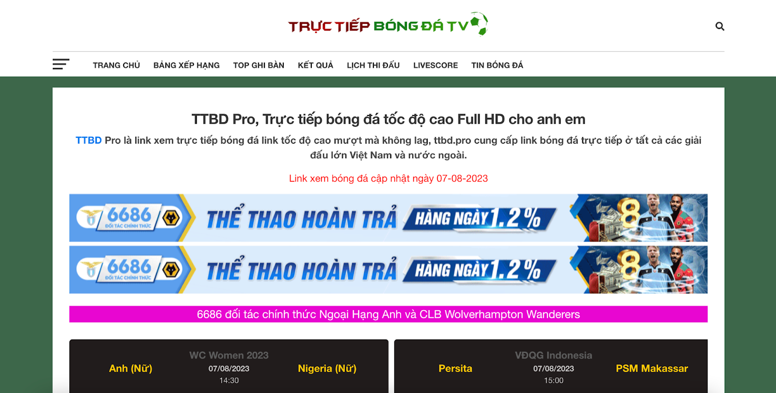 TTBD Pro cung cấp các đường link trực tiếp với hình ảnh sắc nét và sống động